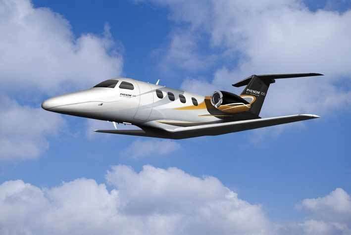 Embraer Phenom 100 view for Chicago charter