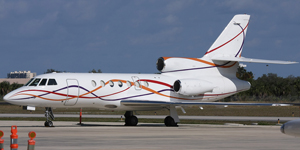 Falcon 50 view for Chicago charter