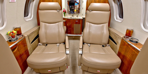 Learjet 40 view for Chicago charter