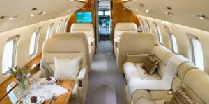 Challenger 605 view for Chicago charter