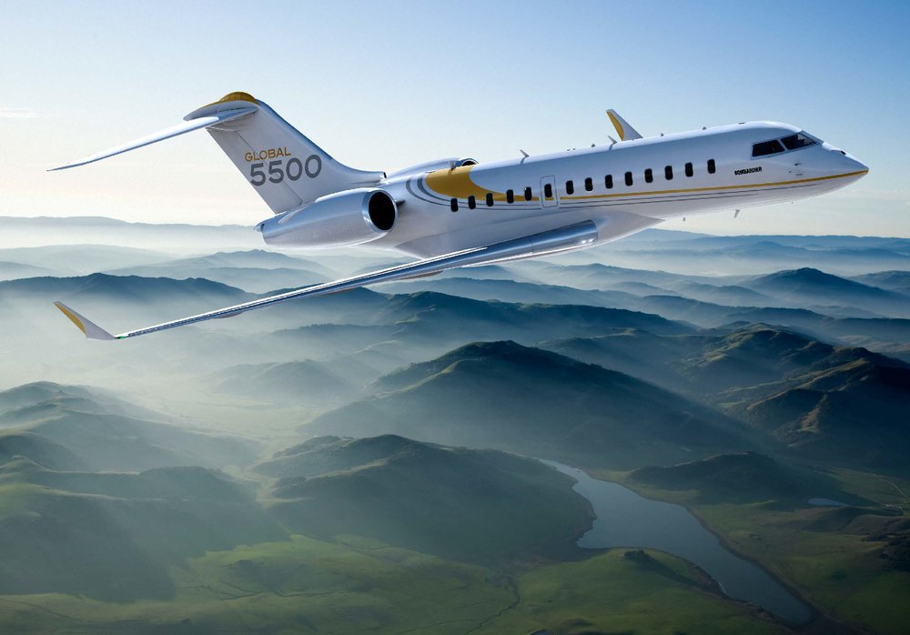 Global 5500 cabin for Chicago charter