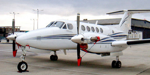 King Air 350 view for Chicago charter