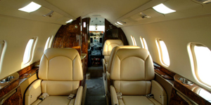 Learjet 60 view for Chicago charter