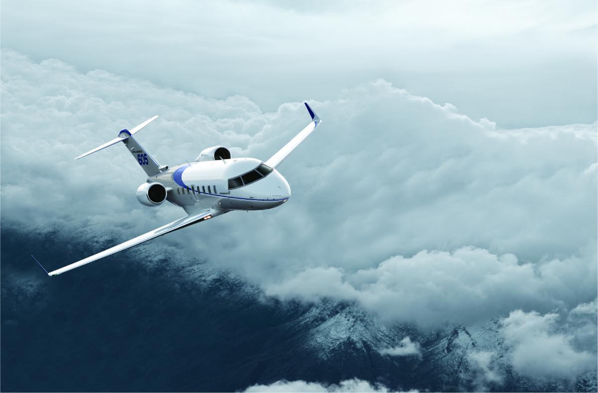 Challenger 605 cabin for Chicago charter