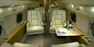 Gulfstream III view for Chicago charter