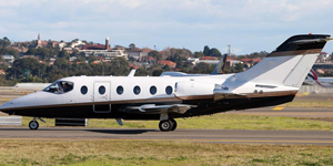 Beechjet 400A view for Chicago charter