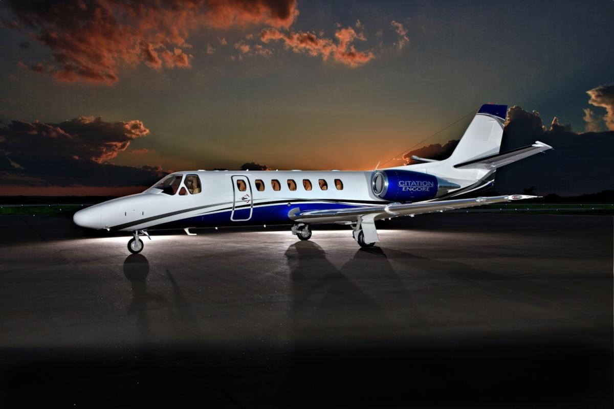 Cessna Citation Encore view for Chicago charter
