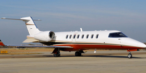 Learjet 45 view for Chicago charter