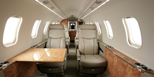 Learjet 45 view for Chicago charter