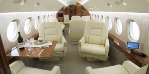 Falcon 900 view for Chicago charter