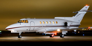 Hawker 750 view for Chicago charter