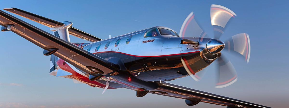Pilatus PC-12 cabin for Chicago charter