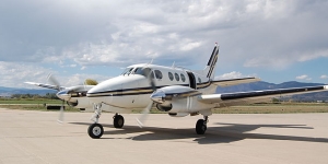 King Air 90 view for Chicago charter