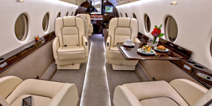 Gulfstream G200 view for Chicago charter
