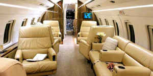 Challenger 601 view for Chicago charter