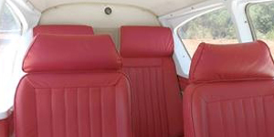Piper PA-23 Aztec cabin for Chicago charter