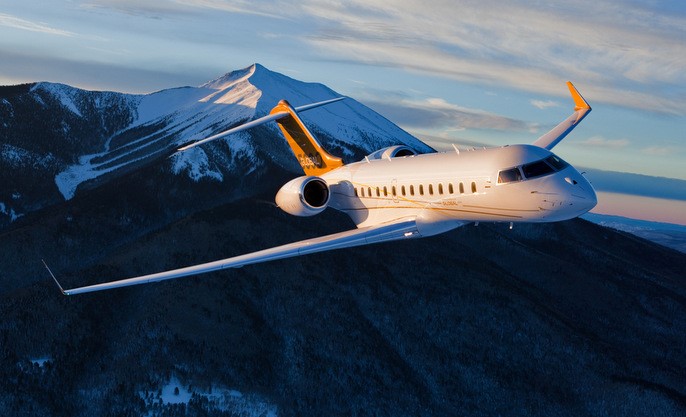 Global Express cabin for Chicago charter
