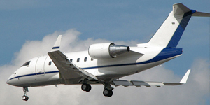 Challenger 600 cabin for Chicago charter
