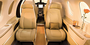 Embraer Phenom 100 view for Chicago charter