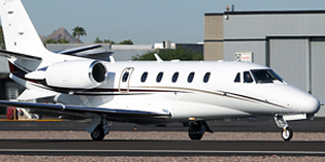 Cessna Citation Excel view for Chicago charter
