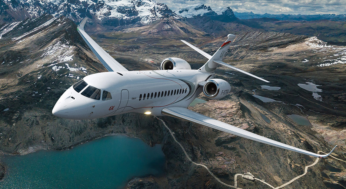 Dassault Falcon 6X for Chicago charter
