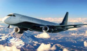 Embraer Lineage 1000 view for Chicago charter