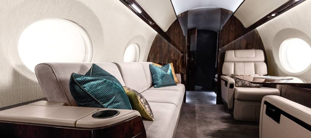 Gulfstream G600 cabin for Chicago charter