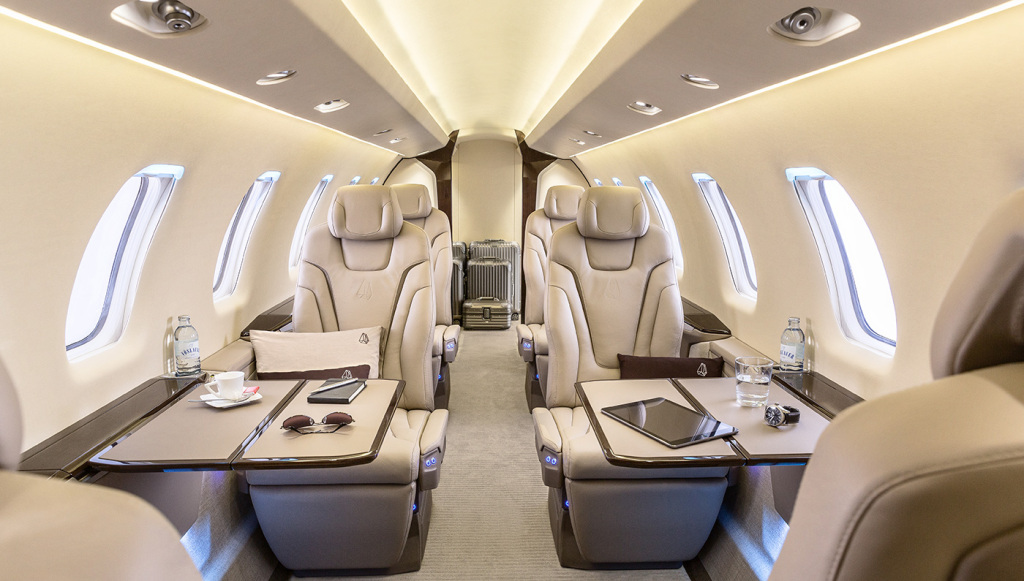 Pilatus PC-24 view for Chicago charter
