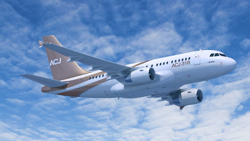 Airbus ACJ318 for Chicago charter