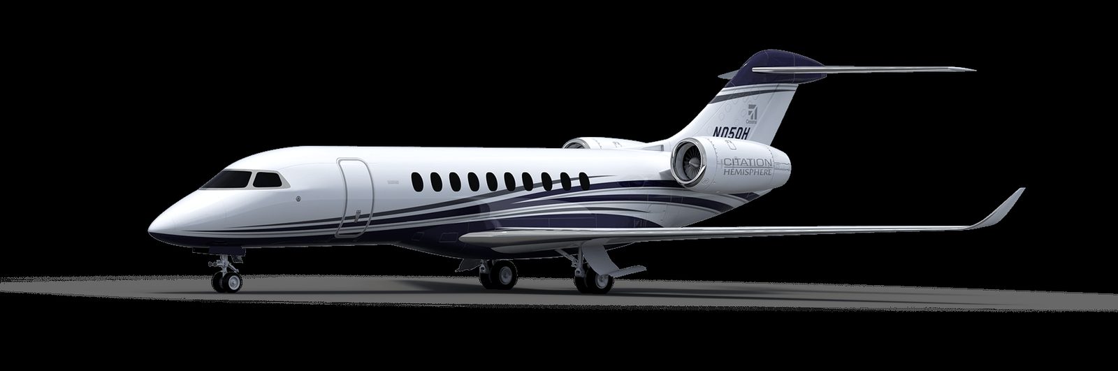 Cessna Citation Hemisphere view for Chicago charter