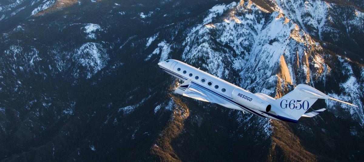 Gulfstream G650 cabin for Chicago charter