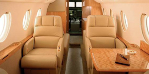 Gulfstream G100 / G150 / IAI Astra SPX cabin for Chicago charter