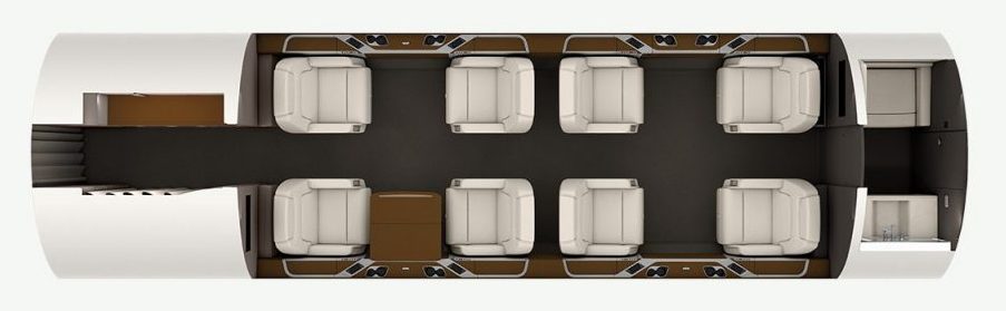 Bombardier Challenger 350 view for Chicago charter