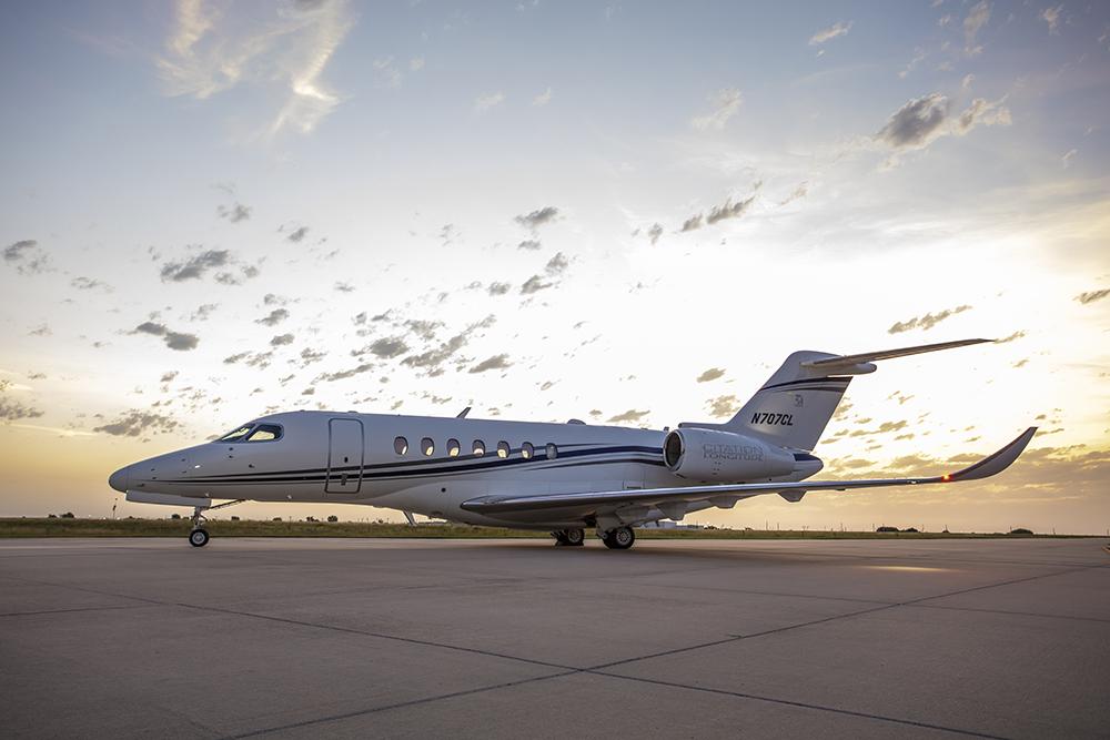 Cessna Citation Longitude cabin for Chicago charter