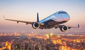 Embraer Lineage 1000 cabin for Chicago charter