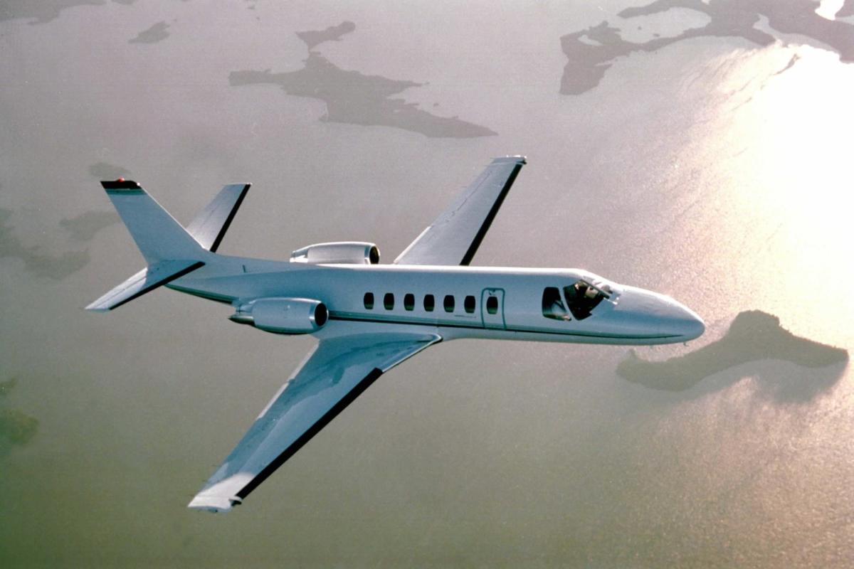 Cessna Citation Ultra cabin for Chicago charter